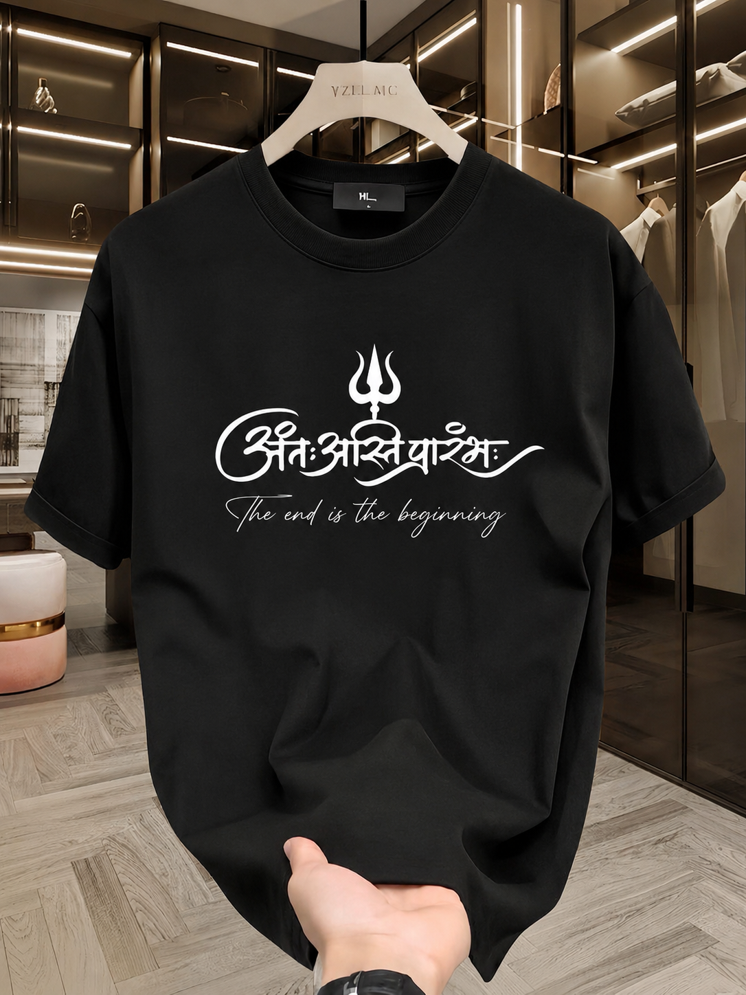 Antah Asti Aarambh Oversized Tshirt – The End Is The Beginning Graphic Streetwear