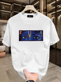 Krishna Eyes Embroidery Oversized 100% Cotton Tshirt – Premium Devotional Streetwear