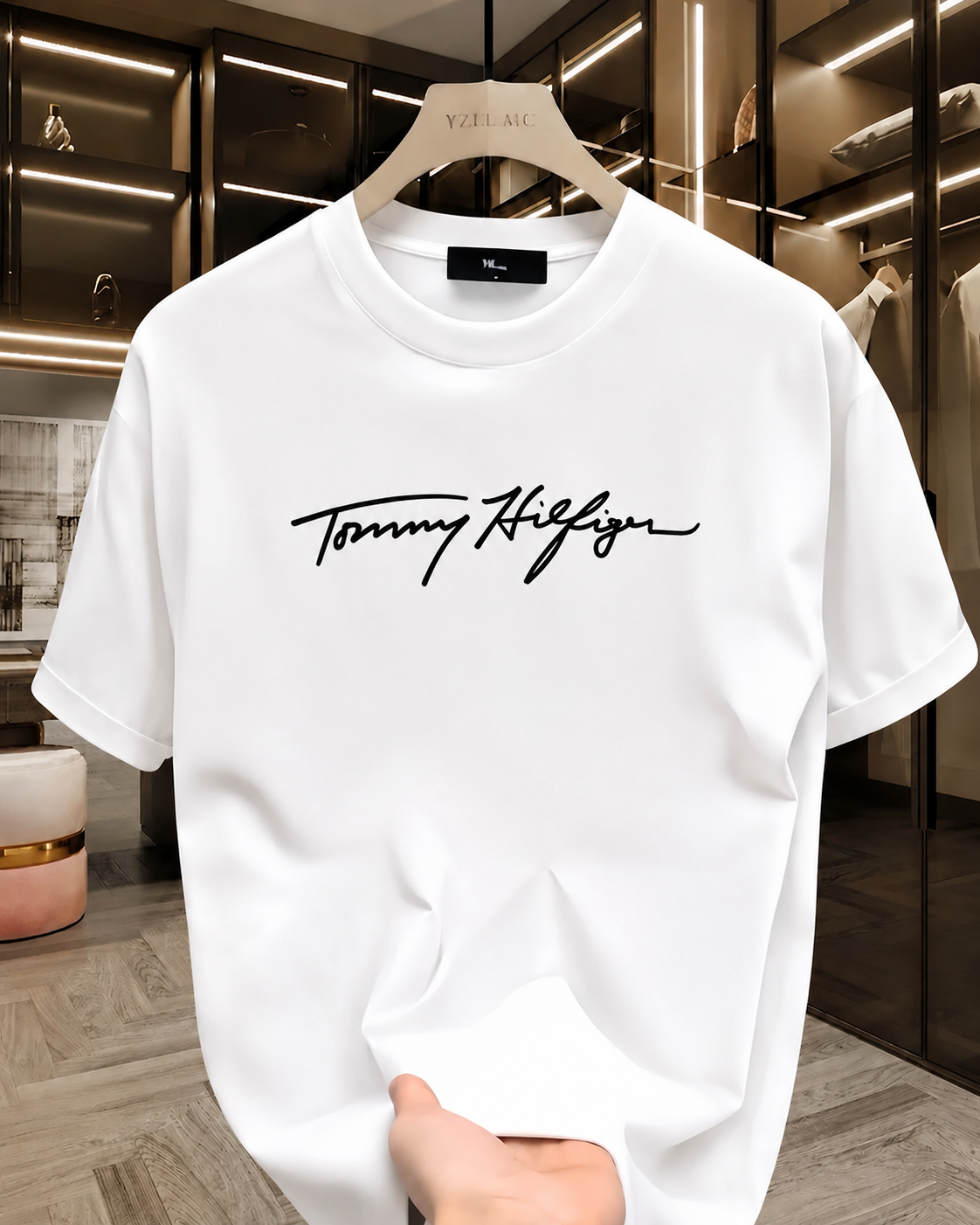 Tommy Hilfiger Signature Print Oversized T-Shirt
