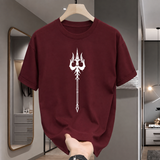 Trishul Graphic Oversized 100% Cotton Tshirt Premium Shiva Streetwear