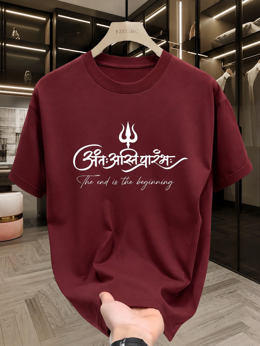 Antah Asti Aarambh Oversized Tshirt – The End Is The Beginning Graphic Streetwear