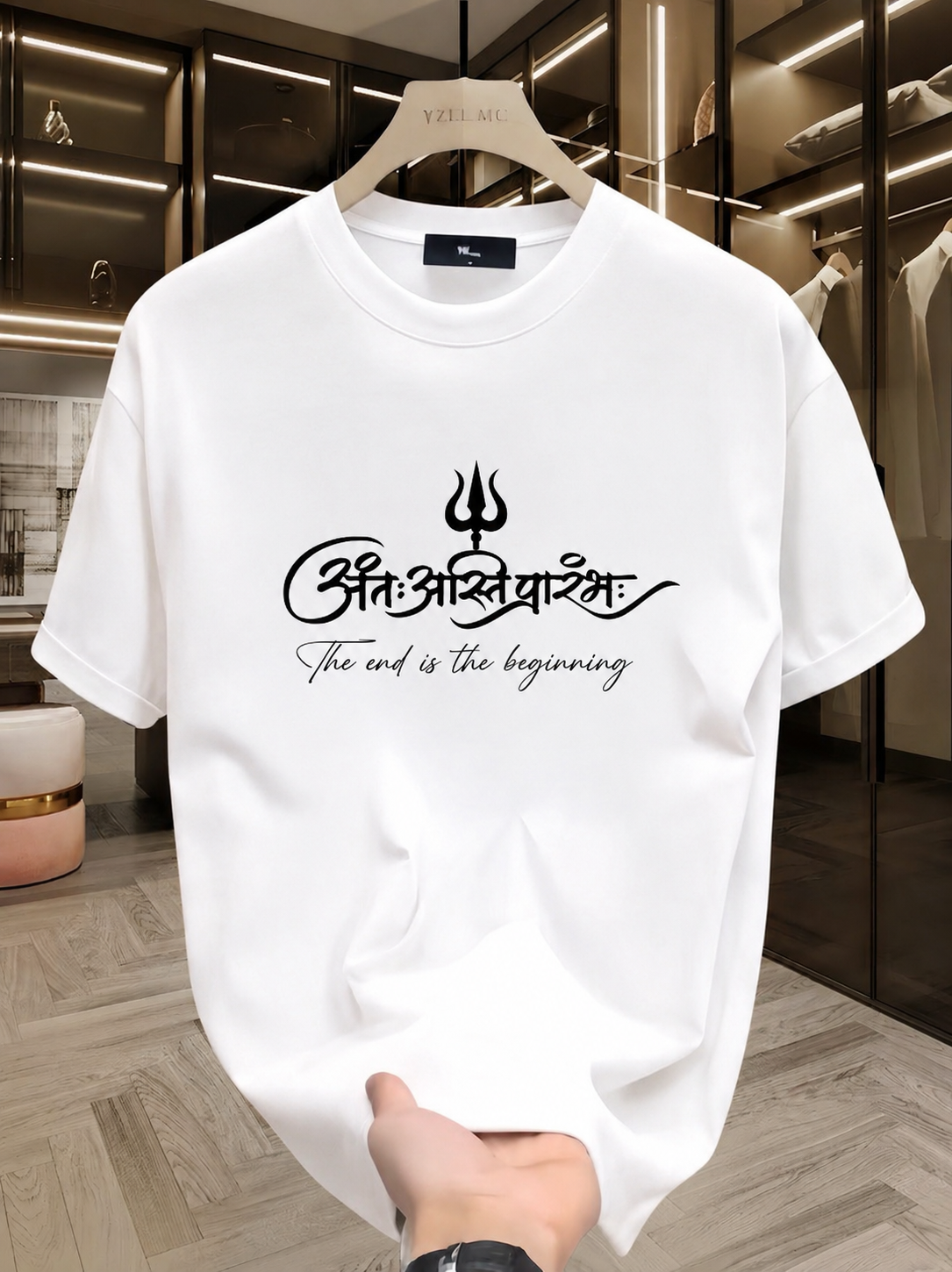 Antah Asti Aarambh Oversized Tshirt – The End Is The Beginning Graphic Streetwear
