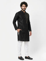 Men’s Embellished Straight Kurta – Premium Ethnic Wear
